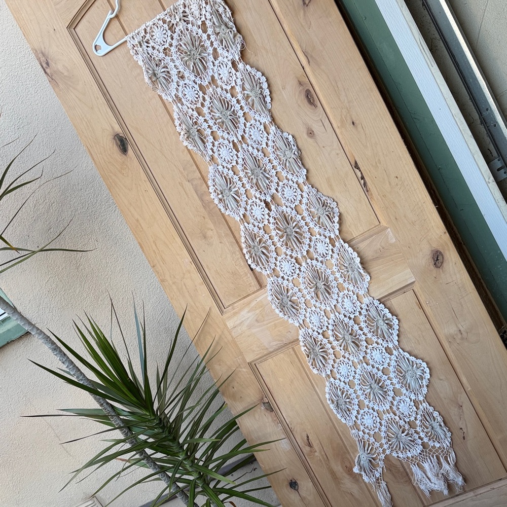 Handmade Crochet Lace Table Runner